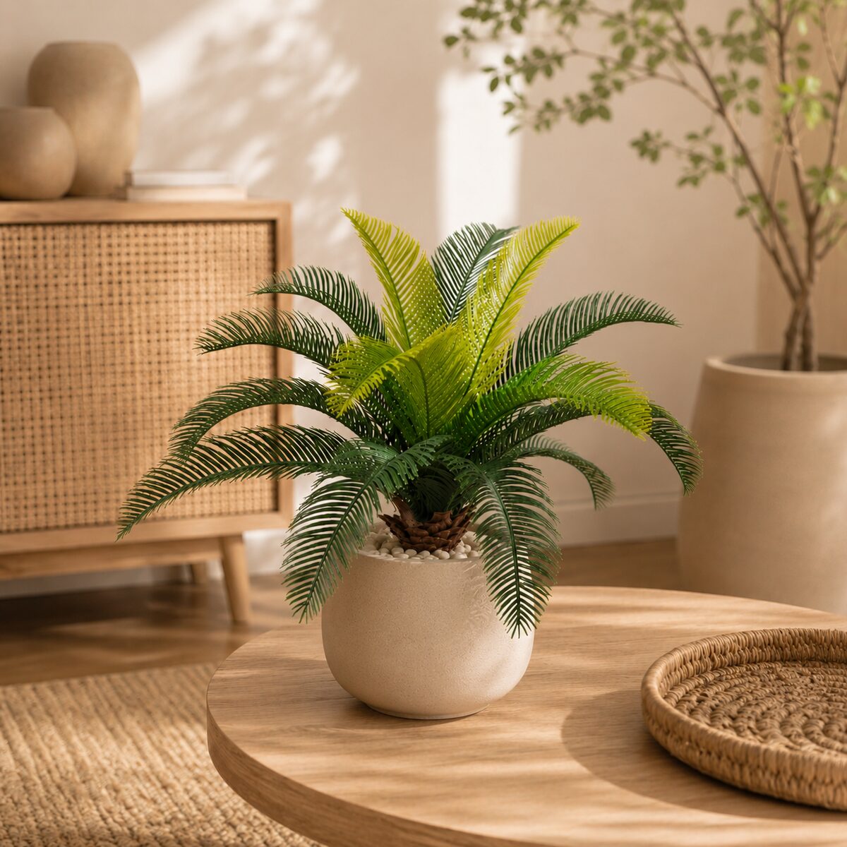 Collection de plantes artificielles tropicales, suspendues et vertes pour intérieur